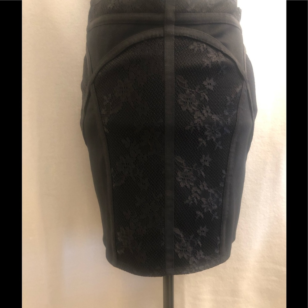 BLACK “Free People” Lace Bandage Mini Skirt